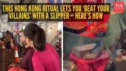 Hong Kong's 'Villain Hitting' Ritual Goes Viral Under Canal Road Flyover