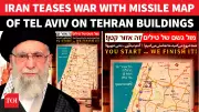 Iran Unveils Tel Aviv Target Mural As Israel Warns of Nuclear Threat