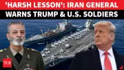 Iran's Military Chief Warns U.S. of 'Harsh Lesson' and Deadly Retaliation