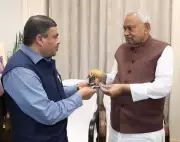 ISRO Space Applications Director Meets Bihar CM Nitish Kumar in Patna