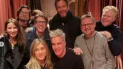 Jennifer Aniston, Jim Curtis Surprise Sean Hayes at Off-Broadway Play with Star-Studded Group
