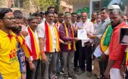 Kannada School Crisis: KRV Activists Protest in Chikodi Over Lack of Basic Facilities