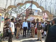 Kanpur Police Inspect Security for Mahashivratri at Anandeshwar Temple