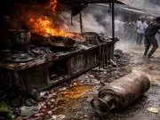 LPG Cylinder Explosion at Meat Cart Injures 11, Including Children, in West Champaran