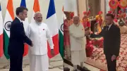 Macron Concludes India Visit, Lauds Digital Transformation at AI Summit