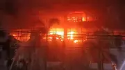 Major Fire Engulfs Textile Shop in Kozhikode's Palayam Area, Kerala