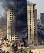 Massive Fire Engulfs Under-Construction Surat Apartment, No Casualties Reported