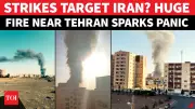 Massive Fire Near Tehran Ignites Panic Amid Escalating U.S.-Iran Military Tensions