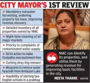 Mayor Thakre Mandates Rainwater Harvesting, Focuses on Revenue in Nagpur Review