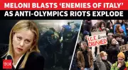 Meloni Condemns Olympic Sabotage as 'Enemies of Italy' Amid Milan Street Violence