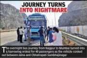 Nagpur-Mumbai AC Bus Strands 40 Passengers for 10 Hours on Samruddhi Expressway