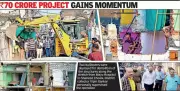 Nagpur's Old Bhandara Road Widening Project Gains Momentum with Demolition Drive