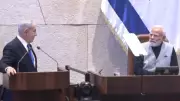 Netanyahu Hails Modi as 'My Brother' During Historic Knesset Address