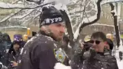 NYPD Officers Injured in Manhattan Snowball Fight, 27-Year-Old Arrested