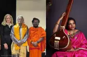 Padma Shri Santoor Maestro Pandit Tarun Bhattacharya Honored in Hollywood Cultural Event