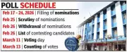 Panaji Municipal Elections Announced: 30 Wards to Vote on March 11