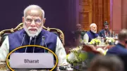 PM Modi's 'Bharat' Nameplate Steals Spotlight at Global AI Summit 2026