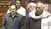 Rajya Sabha Erupts in Chaos as Kharge and Nadda Clash Following PM Modi's Lok Sabha Speech