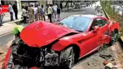 Rare Ferrari California T Crashes in Hyderabad's Jubilee Hills, Injuring Three