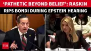 Raskin Blasts Bondi as 'Disgrace' in Explosive Epstein Hearing Clash