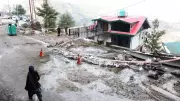 Road Sinks Near 4-Lane Construction Site in Himachal, Traffic Movement Disrupted