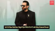 Saif Ali Khan's Rs 42 Lakh Tiffany Brooch Defines Nawabi Luxury Aesthetic