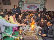 Schools Conduct Hawan Ceremony for Class X and XII Students Before Exams