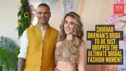 Shikhar Dhawan's Fiancée Sophie Shine Sets Bridal Fashion Trends for Wedding Season