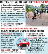 Stray Cattle Cause Chain Collision Near Bhopal, Heart Patient's Car Involved
