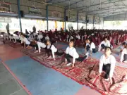 Surya Namaskar Yoga Programme Held in Schools to Promote Wellness