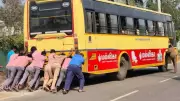 Tamil Nadu Students Push Stalled Govt Bus to Safety, Sparking Maintenance Debate