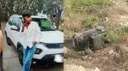 Teen Killed, Two Critical as SUV Plunges 50ft in Faridabad Gorge During Alleged Stunt