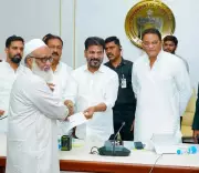 Telangana CM Revanth Reddy Distributes Ex Gratia to Bus Fire Victim Families