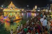 Tirumala Teppotsavam: Devotees Enthralled by Lord Malayappa's Celestial Boat Ride