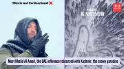 UAE Influencer Khalid Al Ameri Discovers Kashmir's Winter Magic