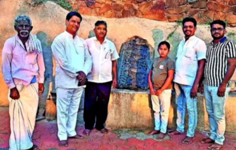 11-Year-Old Girl Discovers Ancient Hero Stone in Karnataka Village