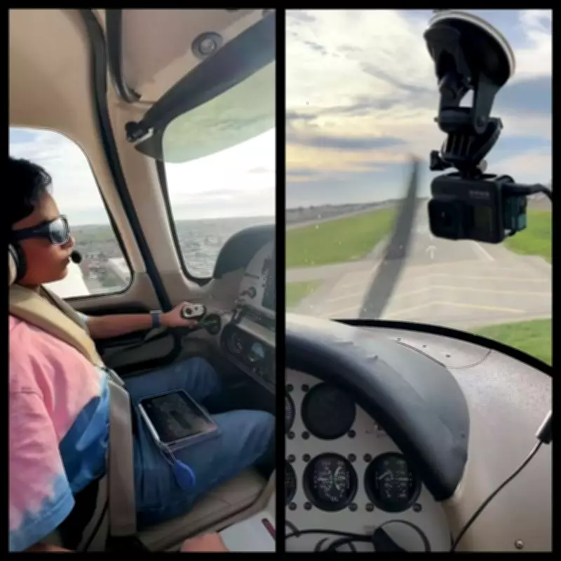 11-Year-Old Indian Pilot Trainee Wows Internet with Smooth Touch-and-Go Landing