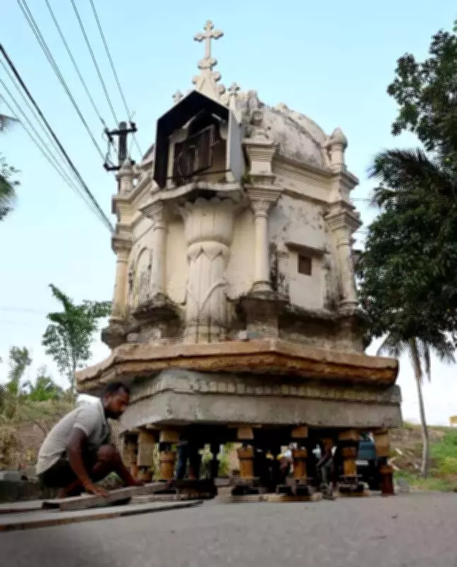 200-Year-Old Christian Shrine in Kochi Successfully Relocated to Avoid Railway Demolition