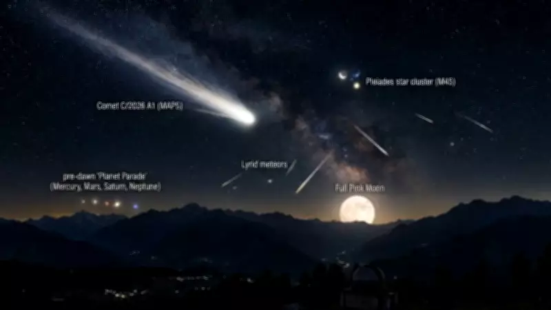 8 Unmissable Sky Events in April 2026: Comet, Meteor Showers & More