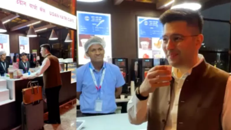 AAP MP Raghav Chadha Enjoys Rs 10 Tea at Mumbai Airport, Shares Video