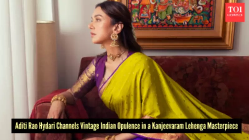 Aditi Rao Hydari's Kanjeevaram Lehenga Celebrates Indian Handloom Heritage