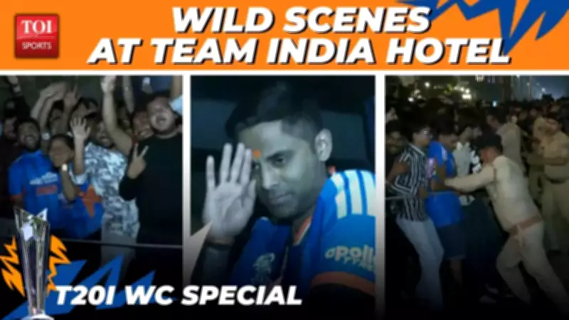 Ahmedabad Erupts in Celebration as T20 World Cup Champions Arrive at Hotel