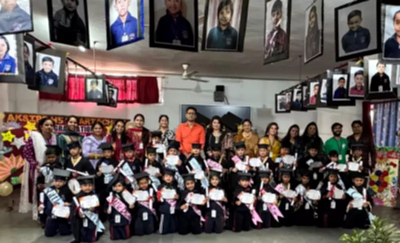 AKSIPS-45 Smart School Celebrates UKG Graduation with Joyful Ceremony