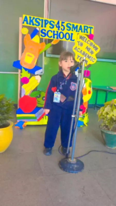 AKSIPS-45 Smart School in Chandigarh Hosts Rhyme Competition for Nursery Kids