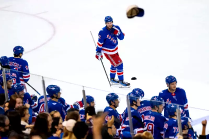 Alexis Lafreniere's Hat Trick Powers Rangers to 4-0 Victory Over Flames