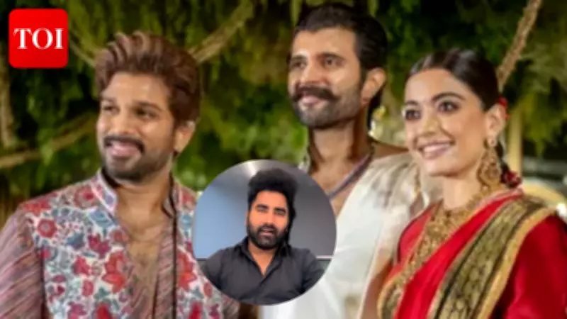 Allu Arjun Security Incident at Rashmika-Vijay Reception Explained by Body Double