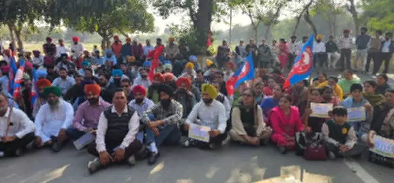 Amritsar Teachers Protest at DEO Office Over Mandatory Eligibility Test