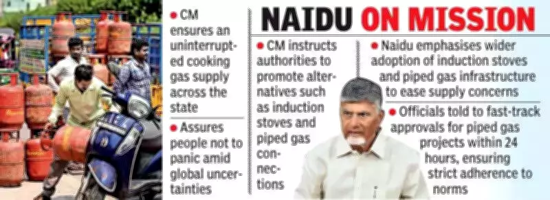 Andhra CM Naidu Orders War-Footing Measures to Ensure LPG Supply Amid Global Tensions