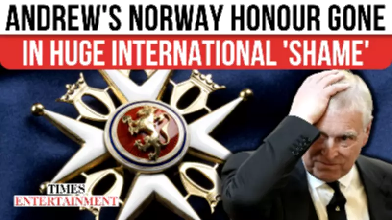 Andrew Mountbatten-Windsor Returns Order of St Olav After Royal Title Removal