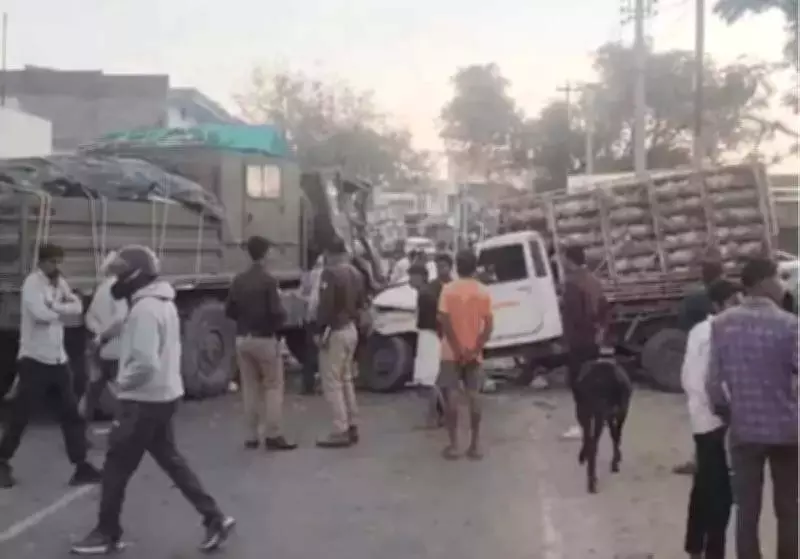 Army Jawan Succumbs After Truck-Jeep Collision Near Babina Firing Range